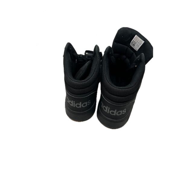 Adidas Hoops 3.0 Black Lace Up High Top Shoes Mens 11.5 - Picture 5 of 7